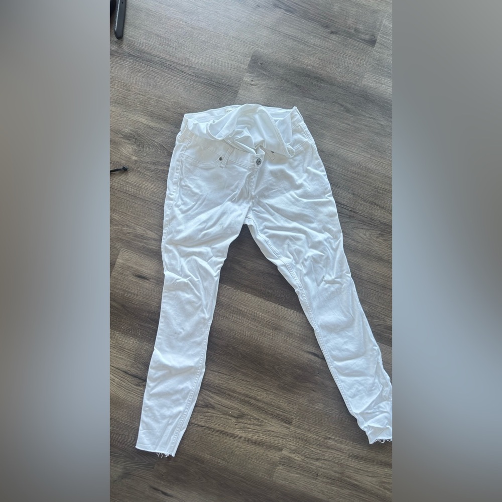 Abercrombie & Fitch White Maternity Jean Leggings